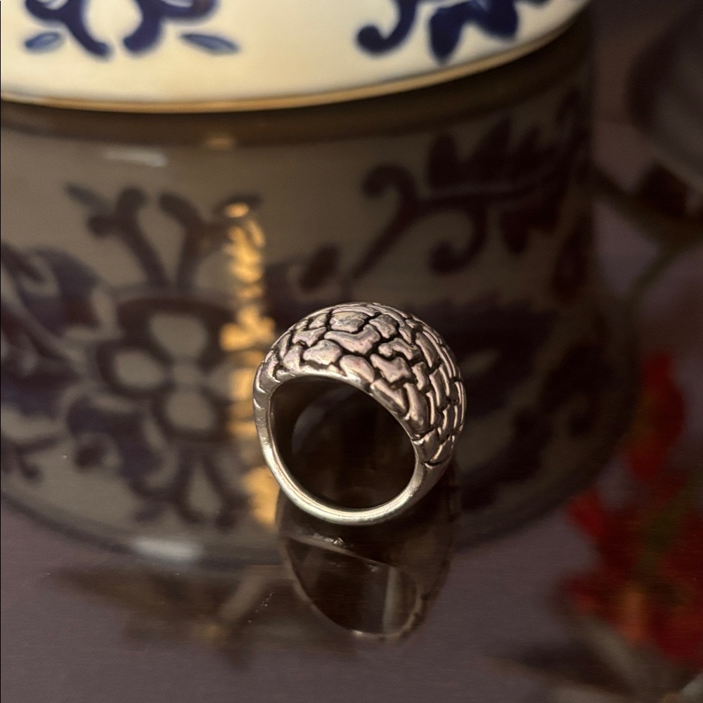 Stunning Sterling Silver Cobblestone Ring! - Picture 6 of 7
